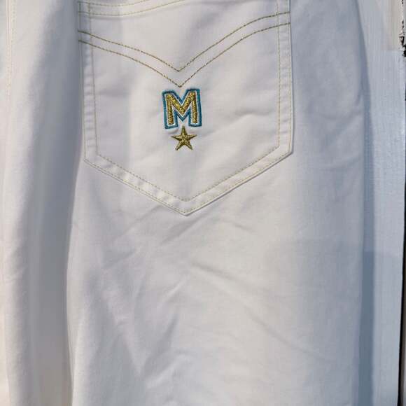 Bob Mackie Wearable Art White Pants XL - Picture 4 of 4